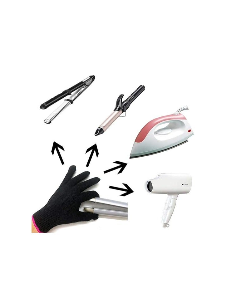 KHAJUL 2 PCS Heat Resistant Gloves, Professional Hair Styling, High Temperature Protection - Image 3