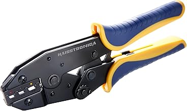 haisstronica haisstronica Crimping Tool For Heat Shrink Connectors-AWG 22-10 Ratchet Wire Terminal Crimper-Ratcheting Crimper  - Image 1