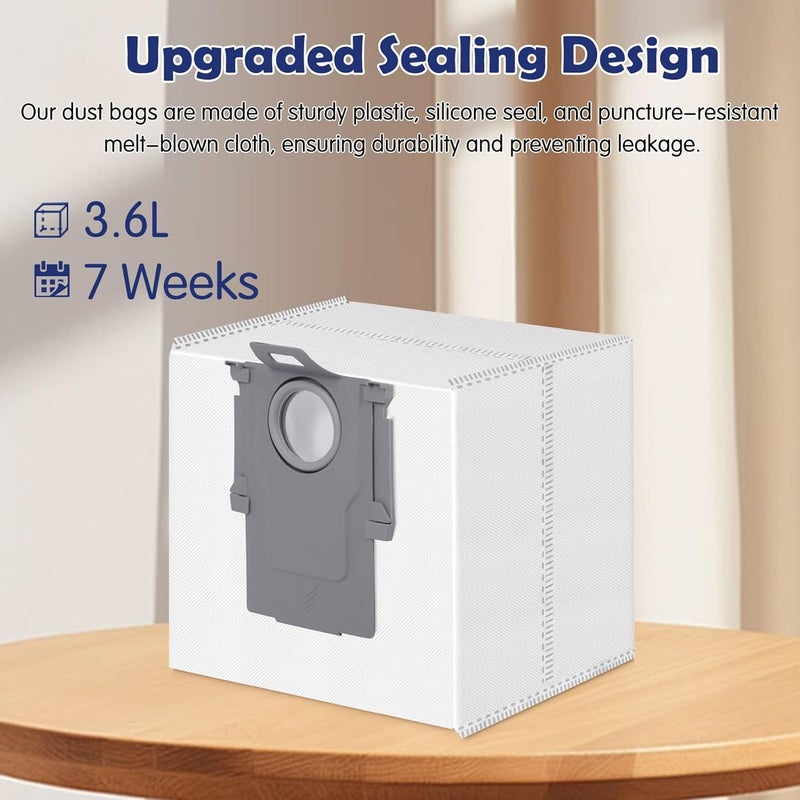 Spofan Pack of 12 Vacuum Cleaner Bags for Roborock Q10 S5+/X5+, Q7 L5+/M5+, S8+/S8 Pro Ultra/S7 MaxV Ultra/Q7 Max+/Q8 Max+/Q5 Pro+/Q5 Max+ Vacuum Cleaner Suction Station, Replacement Bags Accessories Vacuum - Image 4