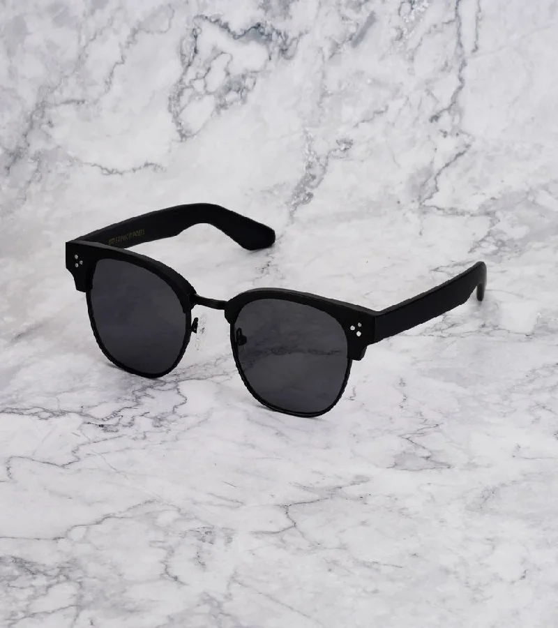 Explicit Poets Explicit Poets Unisex Donny Matt Black-Gray Stylish Sunglasses, 19EP1M