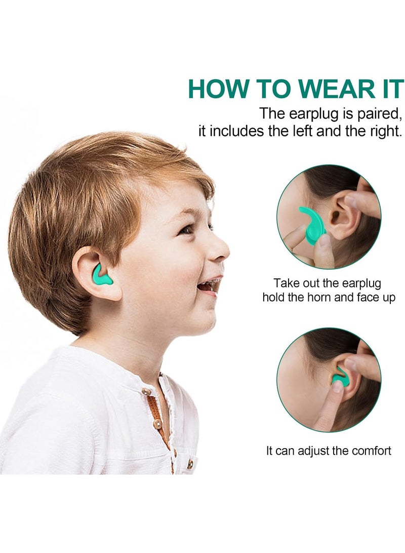 PYC Kids Swimming Ear Plugs,3 Pairs Waterproof Reusable Silicone Child Swim Earplugs for Swimming Surfing Bathing Showering,Small Children Water Ear Plugs Suitable for Boys and Girls (Kids 4-12 Years Old) - Image 4