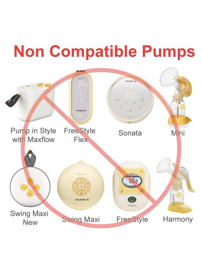 Maymom Myfit Flange Set Twopiece Breast Shield (21Mm Small) Connector Valve Membrane Compatible With Medela Breast Pumps (Pump In Style Advanced Lactina Symphony) Not Original Medela Pump Parts - Image 5