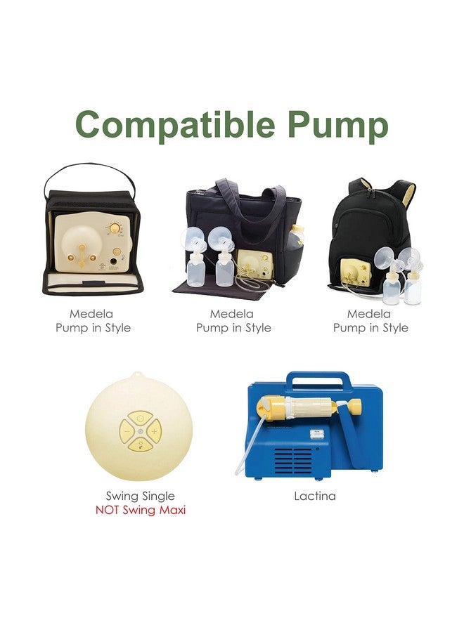 Maymom Myfit Flange Set Twopiece Breast Shield (21Mm Small) Connector Valve Membrane Compatible With Medela Breast Pumps (Pump In Style Advanced Lactina Symphony) Not Original Medela Pump Parts - Image 3