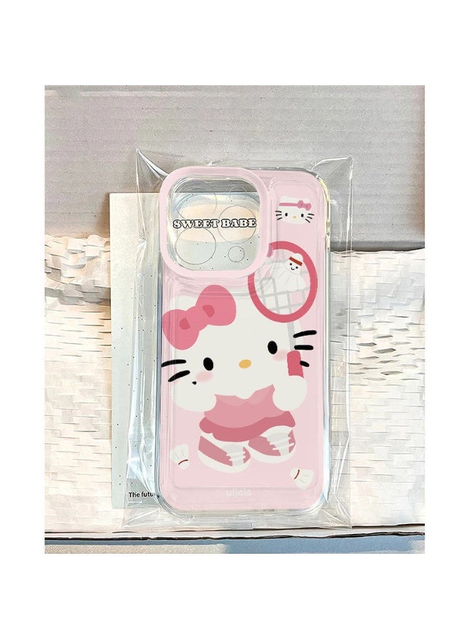 NIBEMINENT Cute Badminton Racket Cat Protective TPU Case Cover For iPhone 16