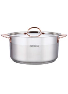 Arshia Arshia Premium stainless steel casserole with 2Lid 22cm Stock Pot  - Image 1