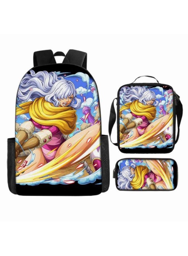 عام أحدث نموذج عالمي من الكرتون طباعة ثلاثة قطعة حقيبة مجموعة ( الطلاب ، الأطفال ، الأصدقاء ، نزهة ، تسلق الجبال ، الخ . ) - Image 4