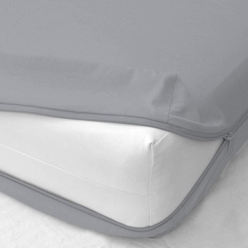 Shreem Linen Zipper Fitted Sheet -16 Inch Extra Deep Pocket, Soft Brushed Microfiber Bottom Sheet, Wrinkle, Shrink & Fade Resistant, Hotel Quality, Light Grey, Queen - Image 2
