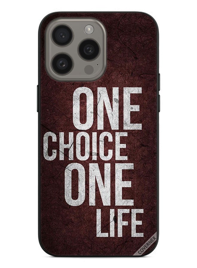 Covernex غطاء حماية لجهاز آبل آيفون 15 برو ماكس خيار واحد حياة واحدة - Image 1