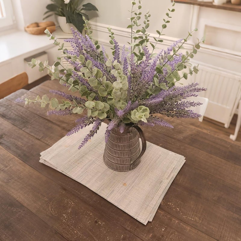 LYRWI 38pcs Eucalyptus Stems Artificial Eucalyptus Leaves Fake Greenery Branches Fake Flowers for Wedding Centerpiece Spring Easter Farmhouse Home Decoration - Image 3