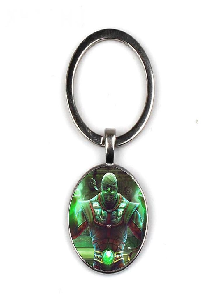 Eckek - Arrival Mortal Kombat Keychain Handmade Glass Dome Scorpion Sub Zero Jewelry Steampunk Keychain - Image 1