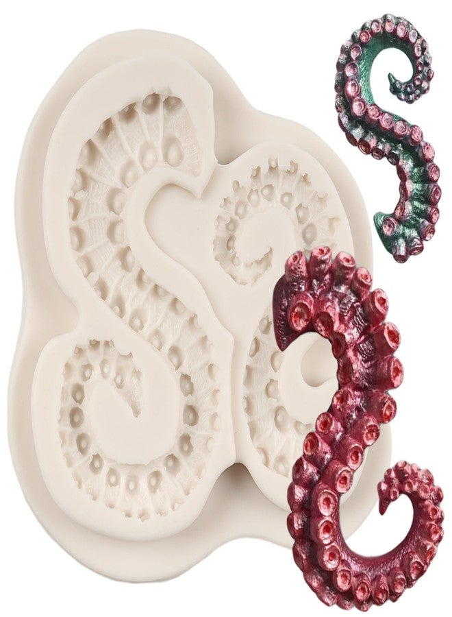 QDMOLDS قالب سيليكون على شكل مخالب أخطبوط من كيو دي مولدز، قالب فوندان أخطبوط لتزيين الكيك والكب كيك والشوكولاتة والحلوى والطين البوليمري ومعجون الصمغ. - Image 1