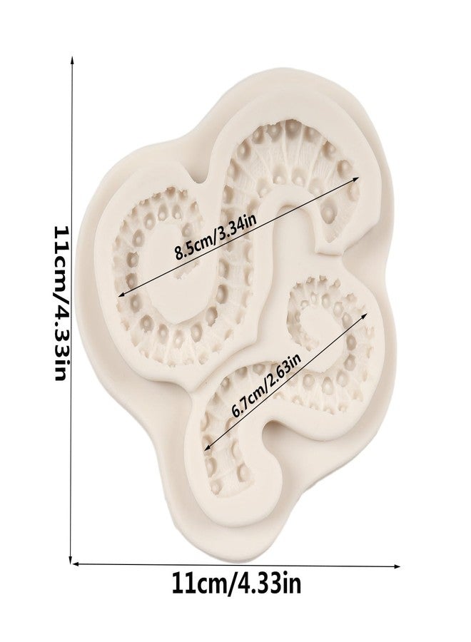 QDMOLDS قالب سيليكون على شكل مخالب أخطبوط من كيو دي مولدز، قالب فوندان أخطبوط لتزيين الكيك والكب كيك والشوكولاتة والحلوى والطين البوليمري ومعجون الصمغ. - Image 2