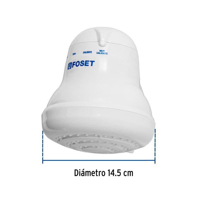 Foset 49491 Electric Shower Head - Instant Hot Water, 4 Temperature Levels - Hand Shower Head with 5 ft Hose Included - Image 3