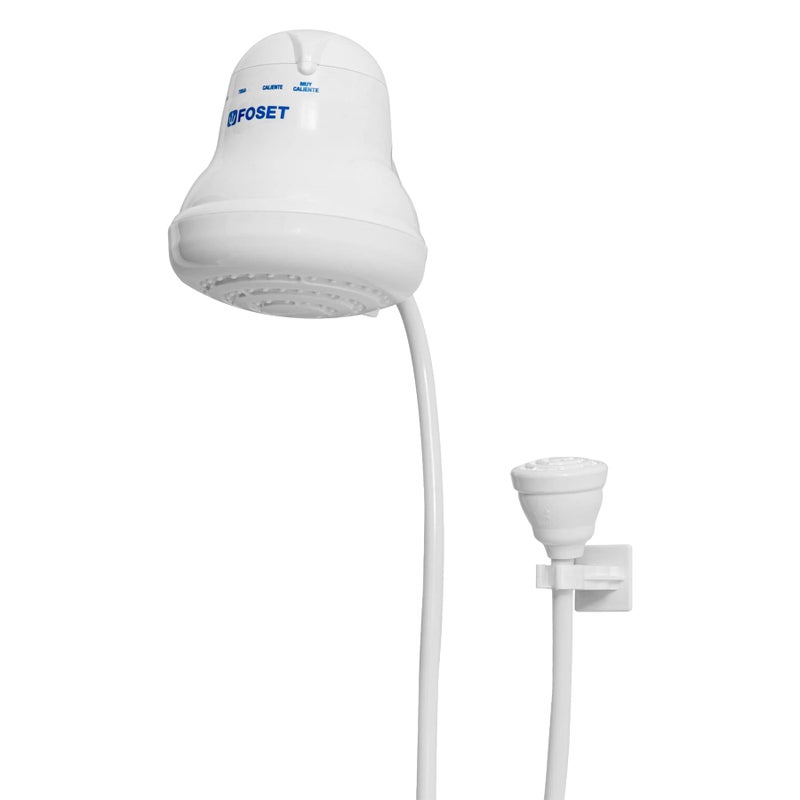 Foset 49491 Electric Shower Head - Instant Hot Water, 4 Temperature Levels - Hand Shower Head with 5 ft Hose Included - Image 1