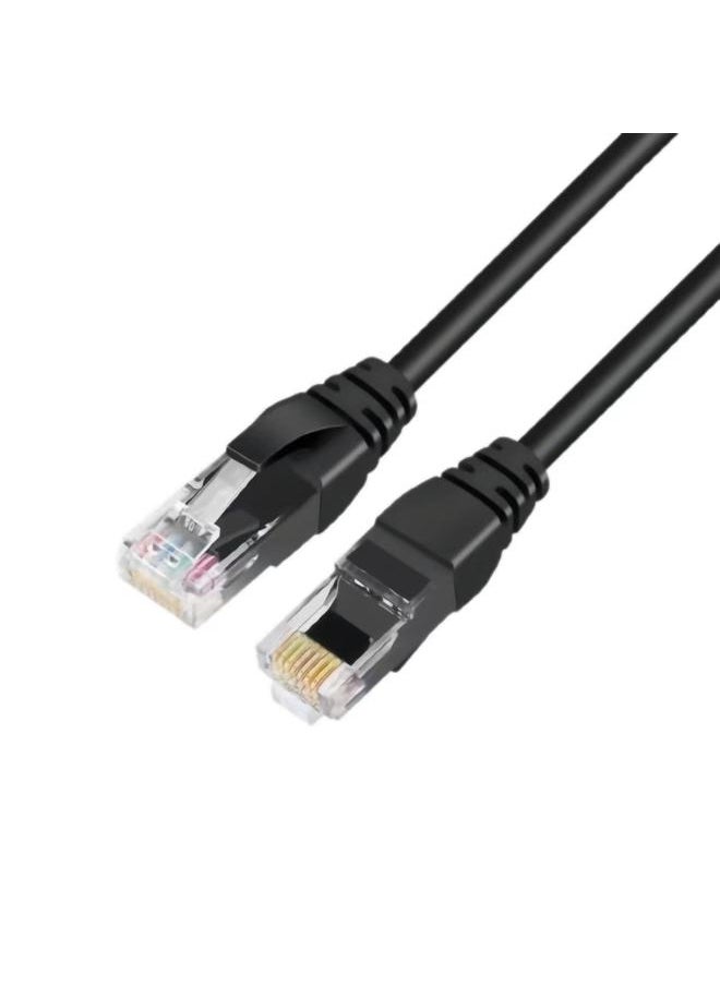 Generic Network Cable Home Category 6 Gigabit With Crystal Head RJ45 Connector Broadband Network Cable 1/5/10/15/20/ 100m-Color:Black-Cord Length:15m  - Image 1