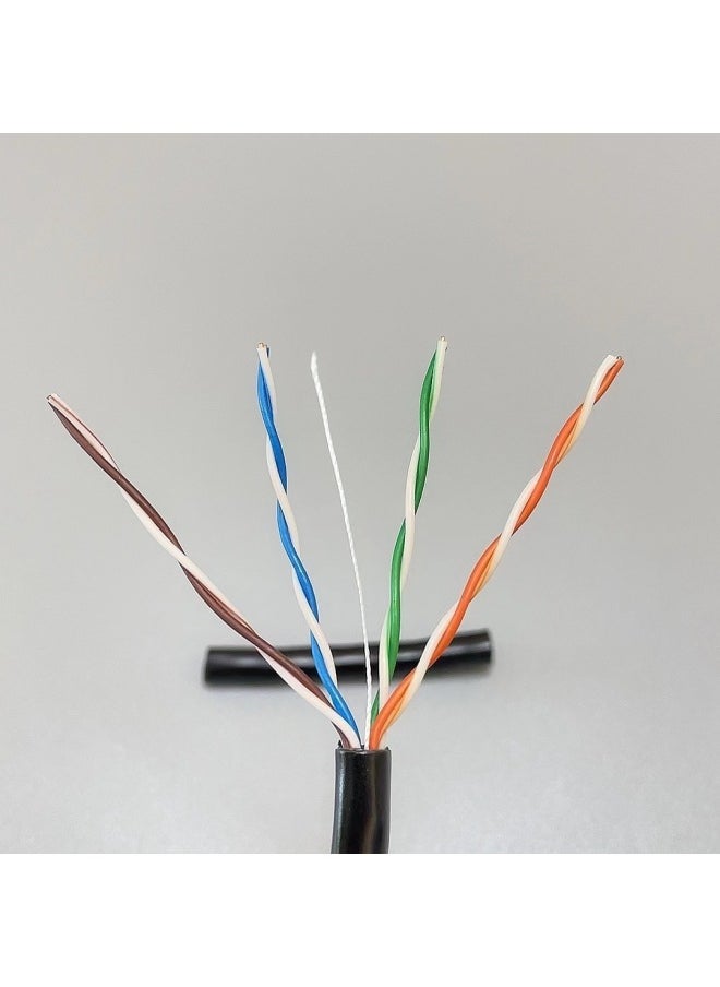Generic Network Cable Home Category 6 Gigabit With Crystal Head RJ45 Connector Broadband Network Cable 1/5/10/15/20/ 100m-Color:Black-Cord Length:15m  - Image 2