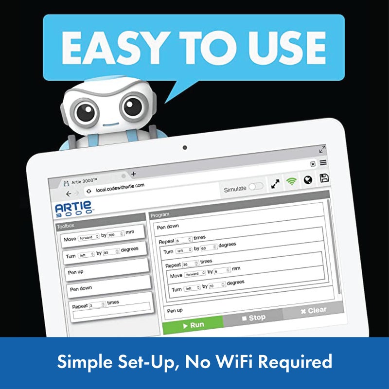 Educational Insights Artie 3000 The Coding Robot: Drawing STEM Robot Toys For Kids Boys And Girls, Classroom Must Haves, Ages 7+ - Image 5