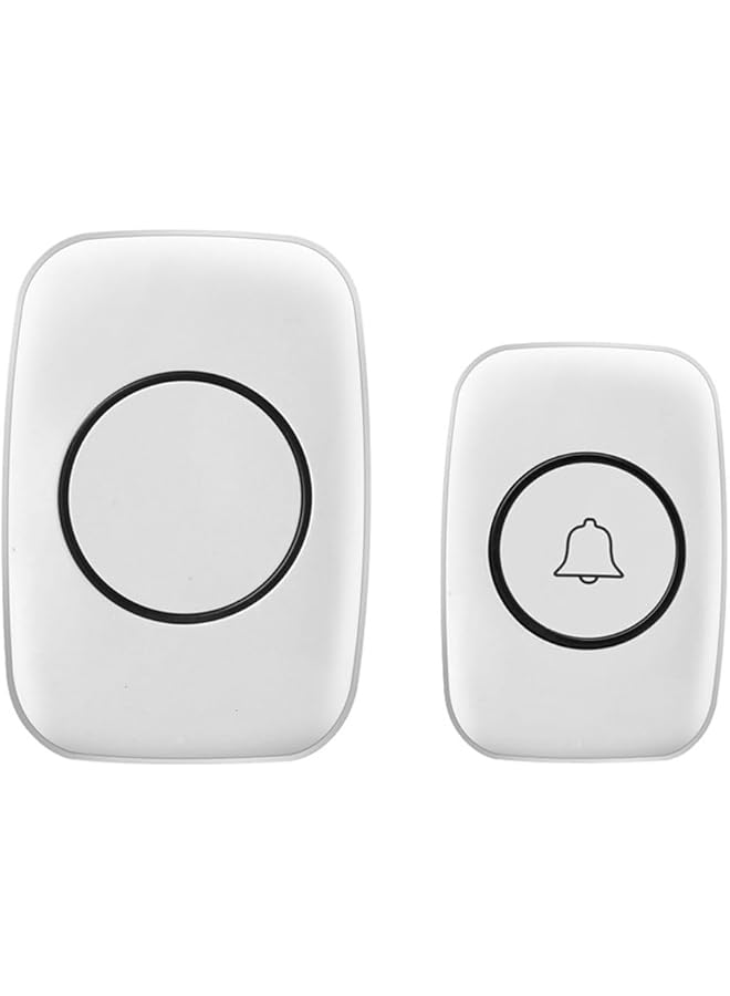 promass Wireless Doorbell, Waterproof Doorbell Wireless, Distinguish Front and Rear Doors, Over 1000 Feet Range and 60 Chime, 6 Levels Volume and LED Flash, Door Bell Kit for Home Office Classroom