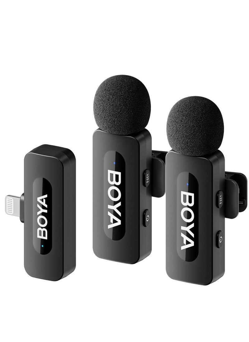 BOYA - BOYA BY-V2 Ultracompact Wireless Microphone System for iOS Devices (2.4 GHz) - Black - Image 1