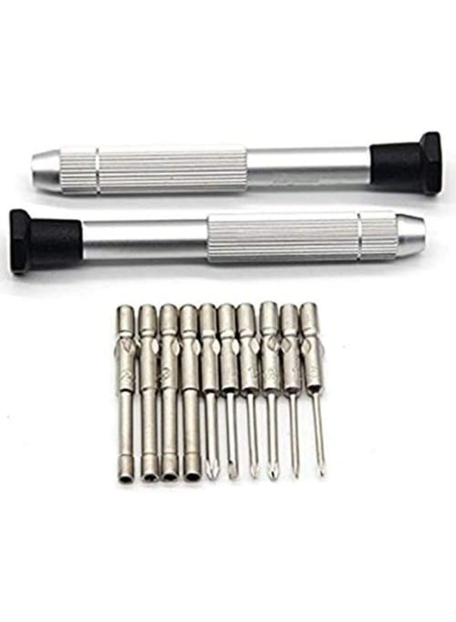 مجموعة أدوات لإصلاح إطارات النظارات الشمسية والنظارات الطبية ونظارات القراءة، مفك دقيق، مفك صواميل (12 قطعة) - Image 2