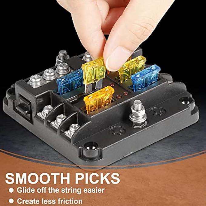 SYOSI 6 Way Blade Fuse Block 12V Waterproof Fuse Box Holder 6 Circuit Negative Bus Fuse Box With Led Indicator For Automotive Car Truck Boat Marine Rv Van - Image 5