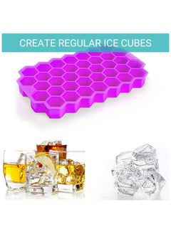 Honeycomb Silicone Flexible Ice Cube Tray with Lid, 37 Holes, Flexible and Soft Suitable for Beverage Fridge Freezer for Making Small Ice Cubes - Mauve - pzsku/ZF95A5402B51487B3504BZ/45/_/1735756845/53ec2c2e-0a84-4336-aabe-c3fd6b09185d