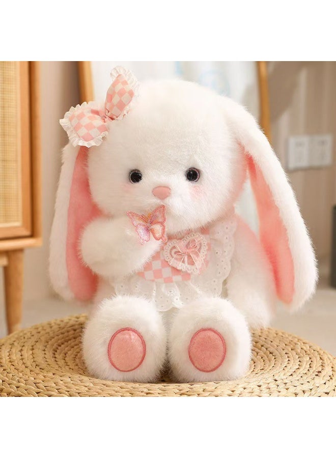 SISGL Snuggle Bow Bunny Plush Toy Super Soft Stuffed Animal For Gifts Birthday Wedding Party Favors Soft And Cuddly Companion For Kids And Collectors - Image 1