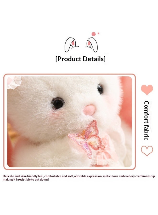 SISGL Snuggle Bow Bunny Plush Toy Super Soft Stuffed Animal For Gifts Birthday Wedding Party Favors Soft And Cuddly Companion For Kids And Collectors - Image 3