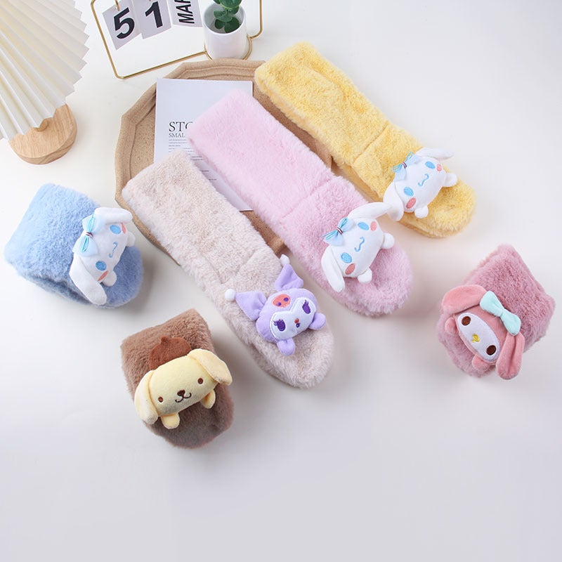 Cute Cartoon Plush Kidsren'S Scarf Warm Cross Neck Scarf For Boys And Girls Thickeneded Cold-Proof Neck Protector - Image 5