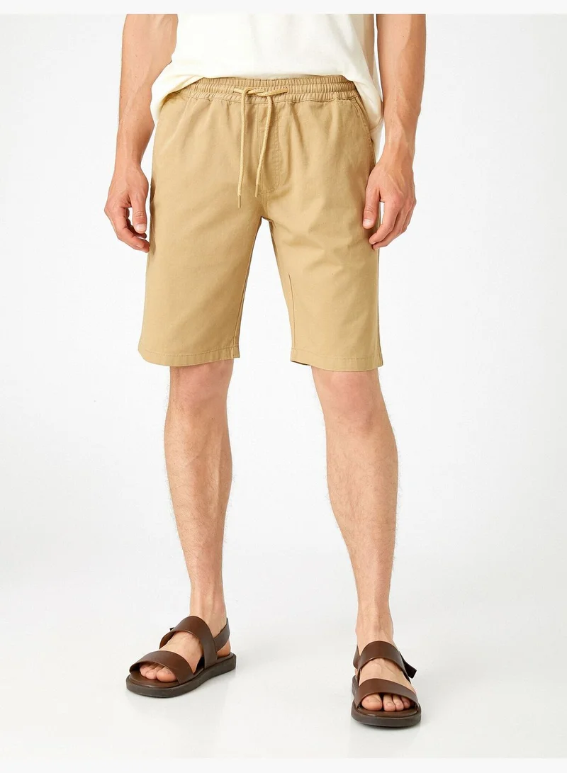 KOTON Drawstring Shorts Cotton