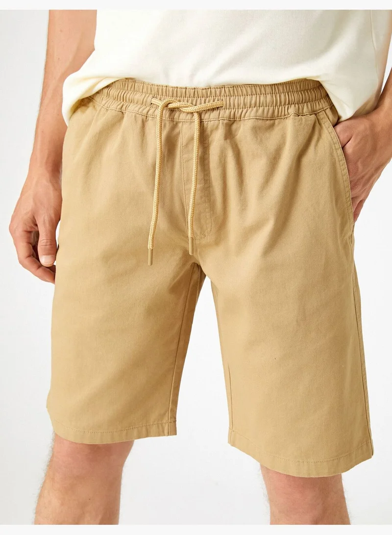 KOTON Drawstring Shorts Cotton