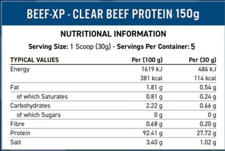 appliednutrition Beef-XP Pineapple Flavored Protein Isolate - (150g) - Image 2