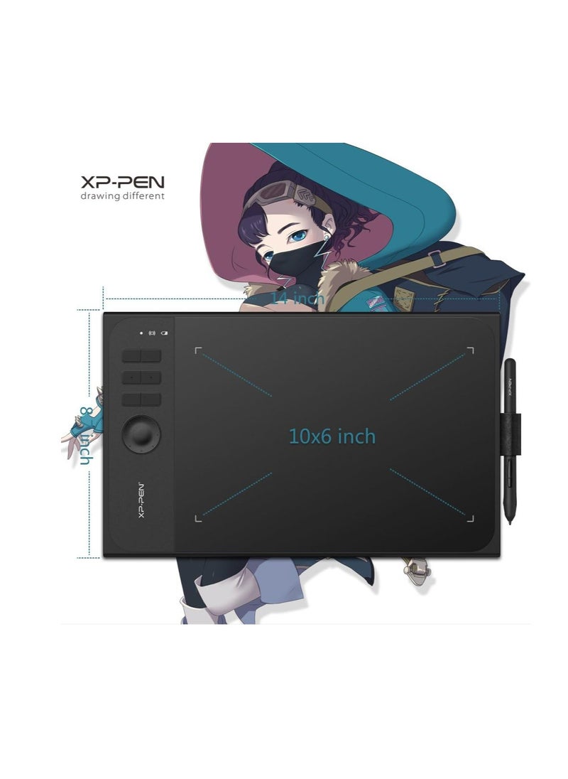 XP-PEN - Star06 Wireless 2.4G Graphics Drawing Tablet Digital tablet Painting Board with 6 Hot keys - Image 1