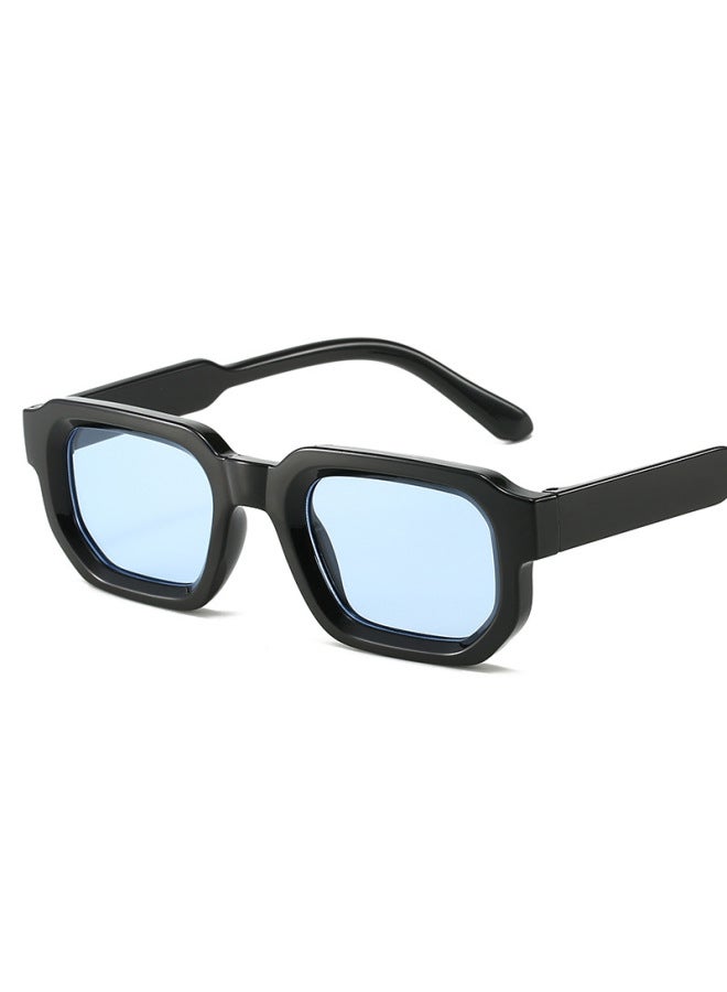 Vintage Men Rectangle Frame Sunglasses Fashion Retro Sun Glasses Luxury Brand Design UV400 Shades Eyewear Women Goggles-Lenses Color:2