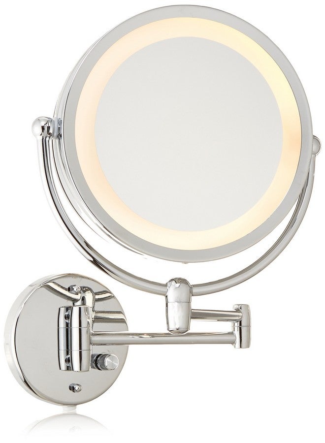 Danielle Revolving Wallmounted Daynight Lighted Mirror 10X Magnification Chrome - Image 1
