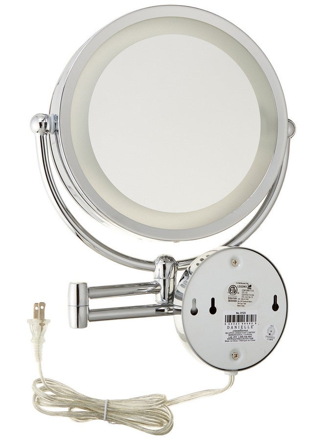 Danielle Revolving Wallmounted Daynight Lighted Mirror 10X Magnification Chrome - Image 2