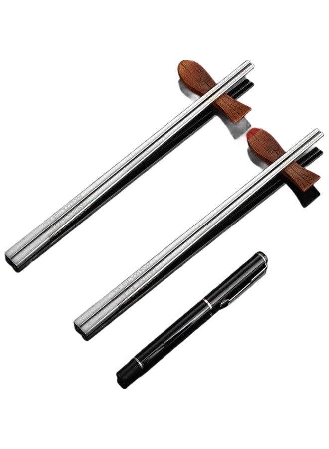 MAX COOK 316L Stainless Steel Chopsticks 10 Pairs Set With Divided Meal Square Chopsticks Colorful Chopsticks Household Creative Tableware Set Mck3826 - Image 3