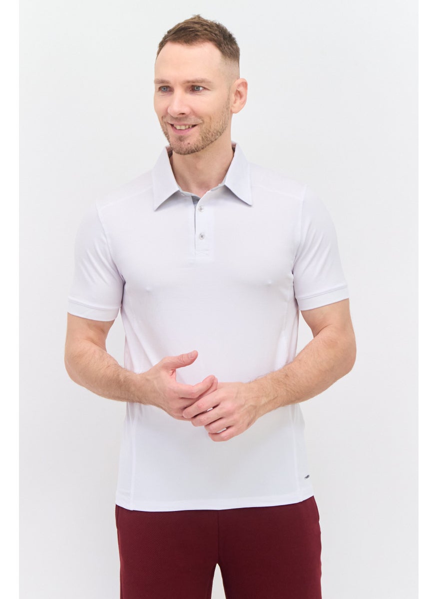 Men Sportswear Fit Short Sleeve Tennis Polo Shirt, White - pzsku/ZF95AE7EF6EA61CF2A80DZ/45/_/1737643048/5bf5572e-414b-48d7-9409-f266d714f859