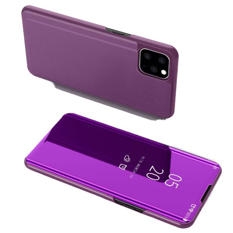 BB Plastic Protective Case for iPhone 16 / 16 Plus / 16 Pro / 16 Pro Max with Drop Protection and Electroplated Mirror Finish plus Shockproof plus Flip Cover Design in Purple - Image 1
