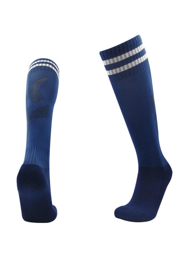 c8 Royal Blue Towel-soled Football Socks For Adults, Non-slip And Comfortable Socks For Competition, Children's Training Non-slip Sports Socks, Unisex
