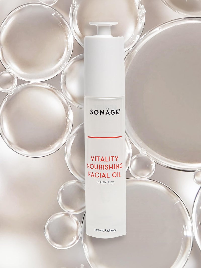 sonage SONAGE Vitality Nourishing Facial Oil  Hydrate  Glow with Argan and Marula Oils  Perfect for Massage 20 ml