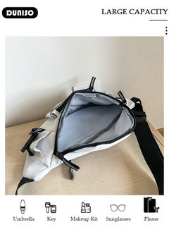 DUNISO Waist Pack for Men Women, Crossbody Waist Bag Pack Belt Bag for Travel Walking Running Hiking Cycling, Pouch Hip Bum Bag Chest Bag with Adjustable Strap For Gym Fitness Workout Travel Work Commuting  - Image 3