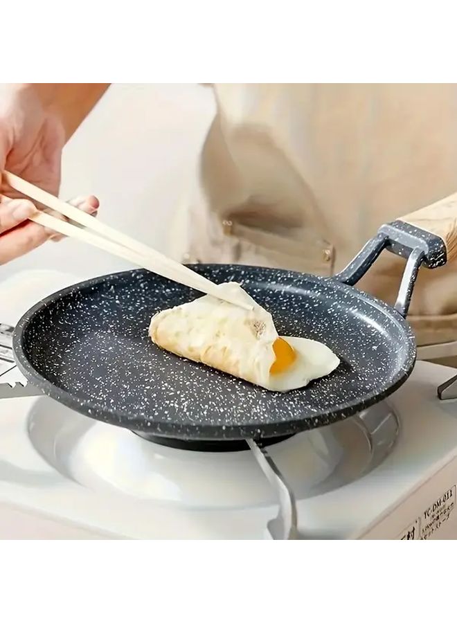 Non Stick Crepe Pan 11.02 Inch Griddle For Tortillas Quesadillas Fajitas Pancakes And French Toast Induction Cooker Compatible Kitchen Cookware - Image 2