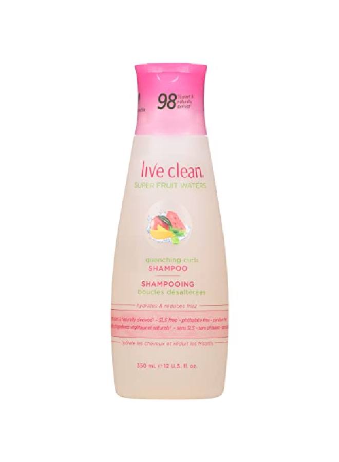 Live Clean Shampoo Super Fruit Waters Quenching Curls 12 Oz - Image 1