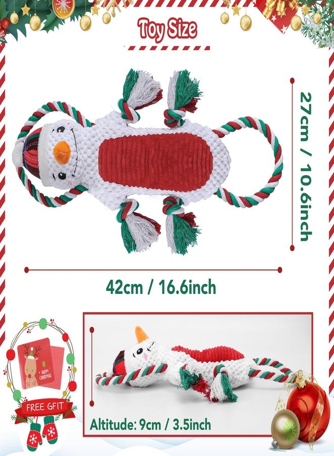 Newget Christmas Dog Toys, Plush Stuffed Animals Toys for Aggressive Chewers, Cute Squeak Toys for Large Medium Small Dogs, Interactive Dog Chew Toys, Durable Plush Dog Toys for Puppy Teething - Image 3