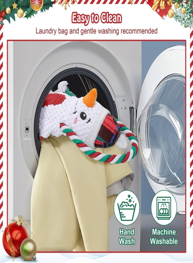 Newget Christmas Dog Toys, Plush Stuffed Animals Toys for Aggressive Chewers, Cute Squeak Toys for Large Medium Small Dogs, Interactive Dog Chew Toys, Durable Plush Dog Toys for Puppy Teething - Image 4