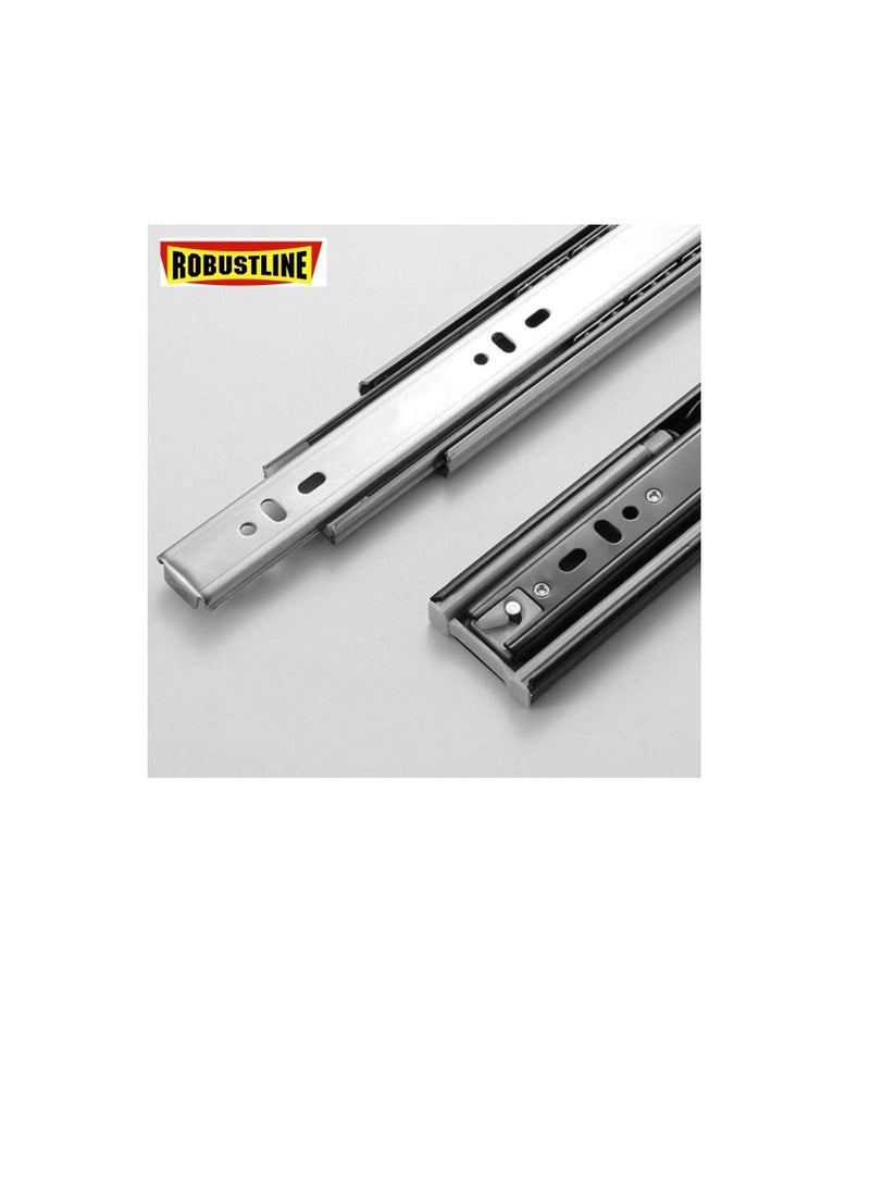 ROBUSTLINE Robustline Soft Closing Steel Ball Bearing Drawer Slide Rail Runner (16 INCHES)  - Image 2