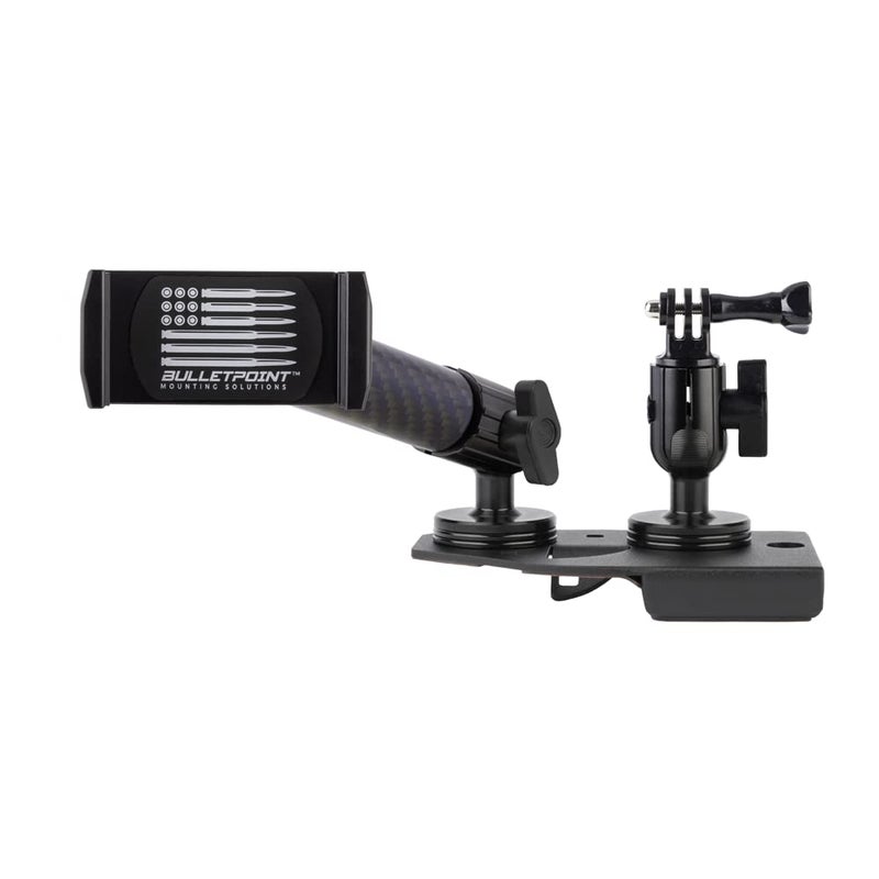 Bulletpoint Dash Mount Cell Phone Holder Compatible with 20182023 Jeep Wrangler JL NOT 4xe 20202023 Jeep Gladiator 2 Mounts for Action Camera GPS Compatible with iPhone Android Driver Side