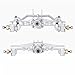AMK Aluminum TRX4M Axles CNC TRX4M Portal Axles Front Rear Set with Steering Link Aluminum Alloy Housing with Brass Hex for 118 RC Crawler TRX4M Defender Bronco Upgrade Parts Silvery - Image 2
