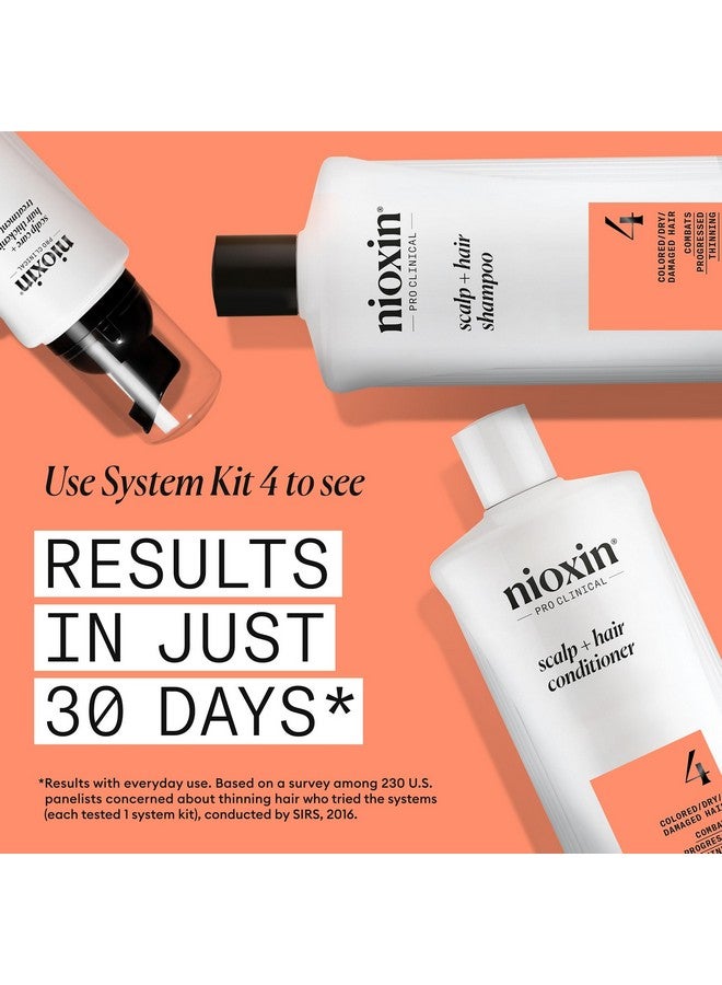 نيوكسين شامبو Nioxin System 4 لفروة الرأس والشعر - شامبو لتكثيف الشعر للشعر التالف مع تساقط الشعر المتقدم، 33.8 أونصة سائلة (قد تختلف العبوة) - Image 5